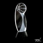 Trofeo de basketball de cristal